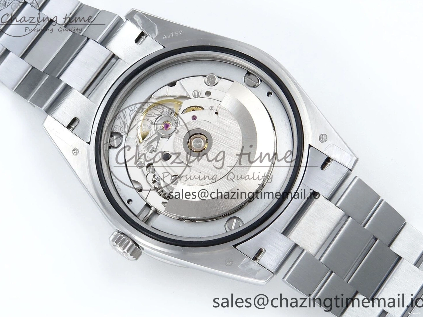 SS DayDate 1:1 Best Bezel QF A2836 40 Diamonds on Weight) Bracelet V5 (Gain Blue President Dial Diamonds Edition 0504
